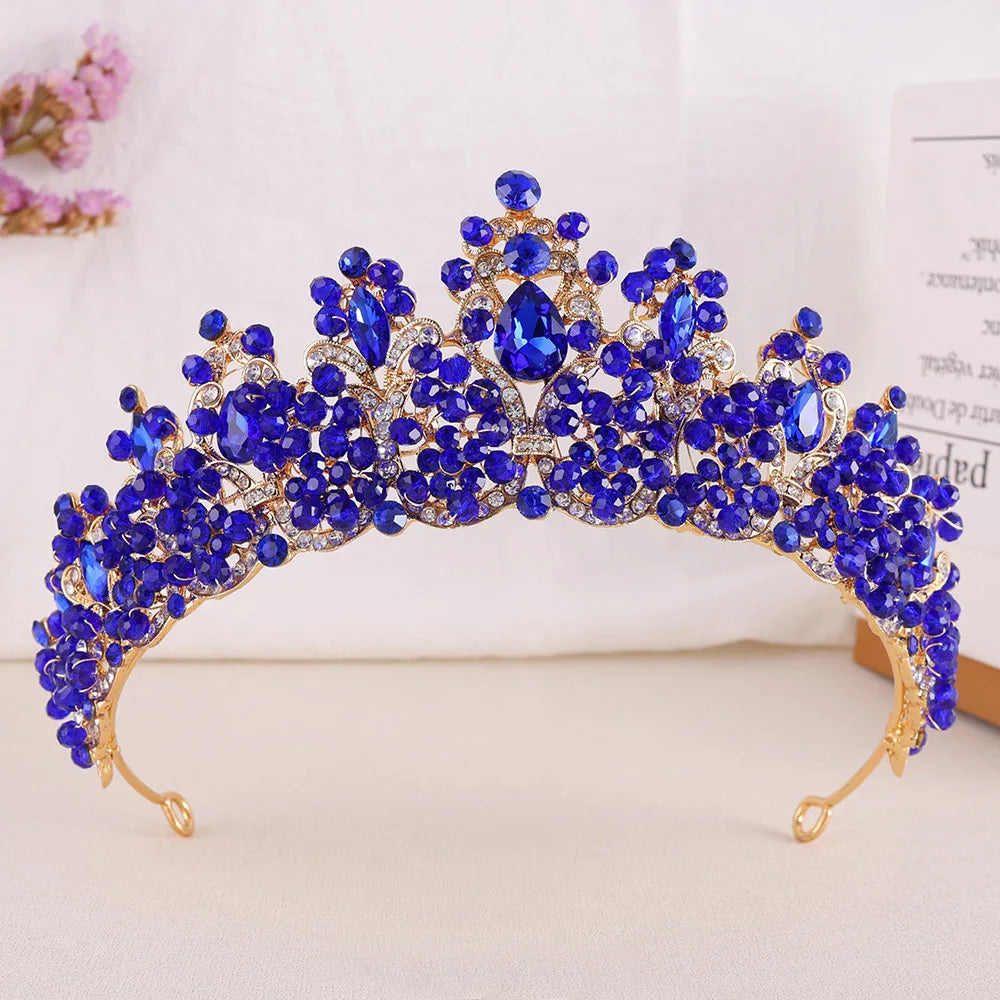 
                      
                        Pink Purple Crystal Bead Rhinestone Pageant Tiara Crowns Hair Accessories
                      
                    