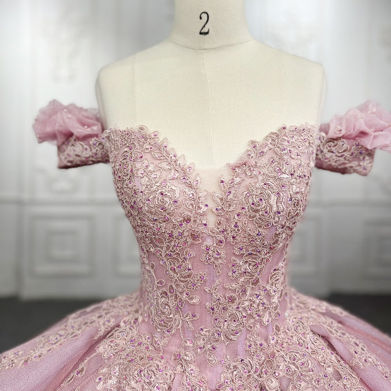 
                      
                        Exquisite Pink Ball Gown Dress
                      
                    