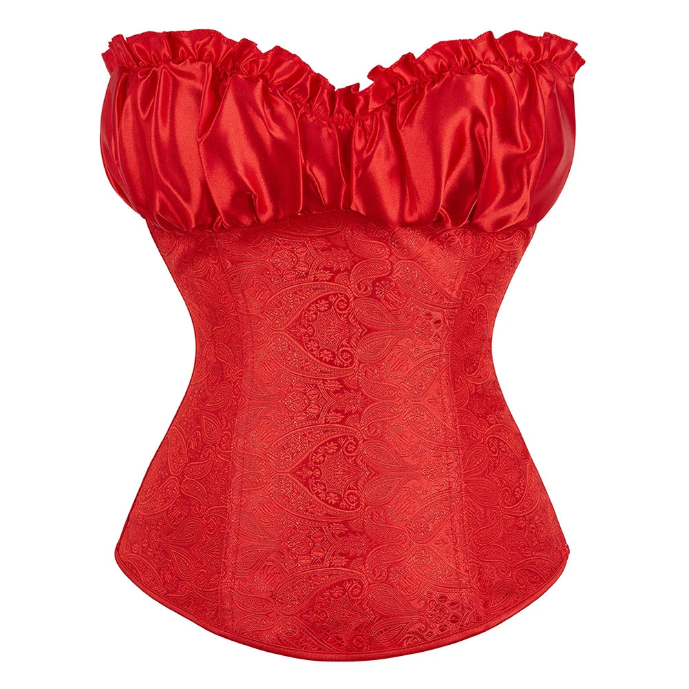 
                      
                        Fashion Waist Cinching Victorian Corselet Crop Top Bustier
                      
                    