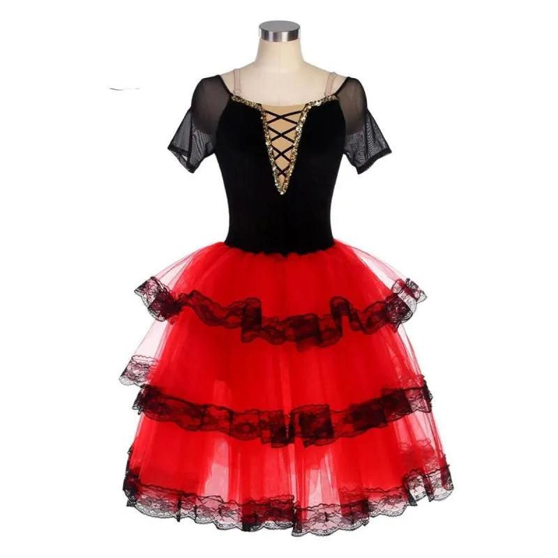 Girls Ballet Dress Professional Dance Giselle Ballerina Costumes