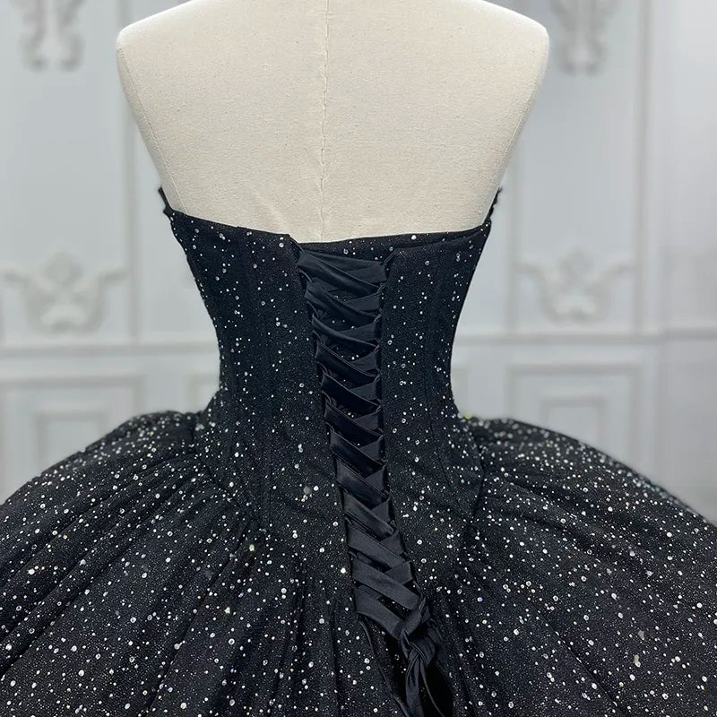 
                      
                        Quinceañera Black Ball Gown Party Dress
                      
                    