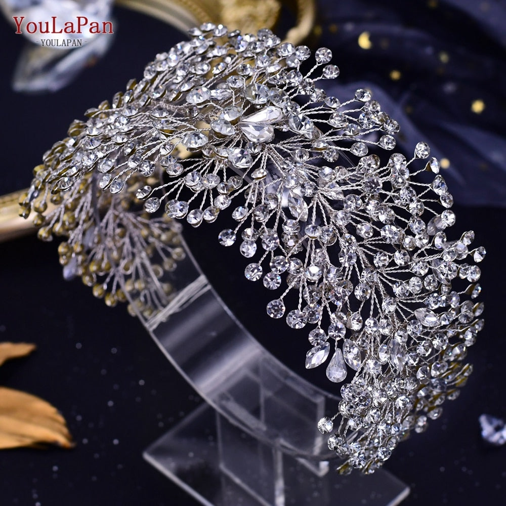 
                      
                        Crystal Rhinestone Wedding Forehead Headband Water Drop Bridal Tiara
                      
                    