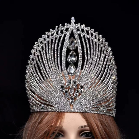 Shop Rhinestone Pageant Crowns & Tiara – TulleLux Bridal Crowns ...