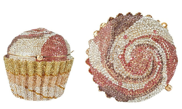 Crystal best sale cupcake purse