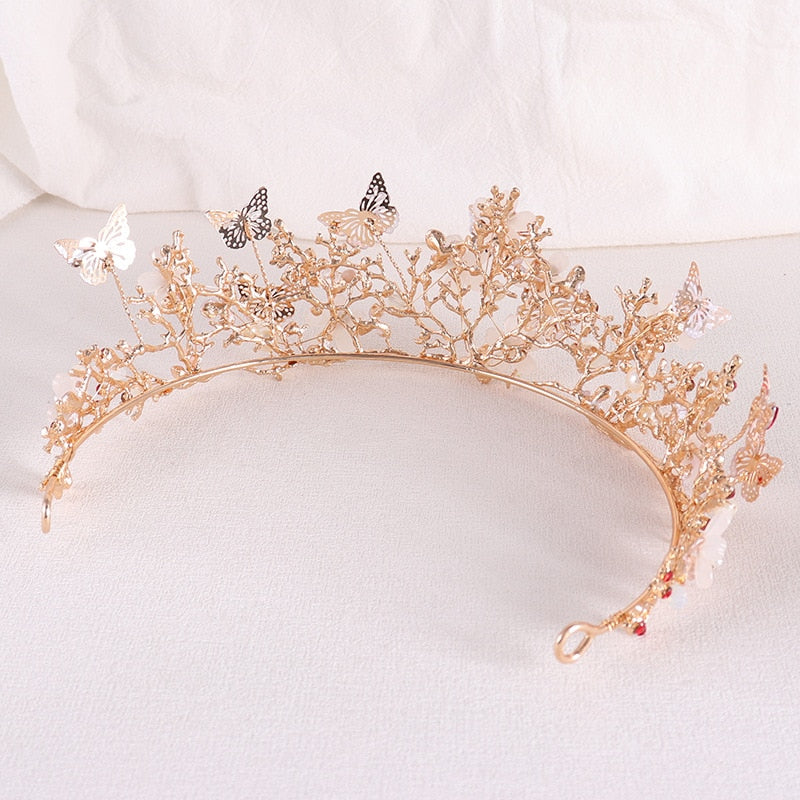 
                      
                        Butterfly Rhinestone Bridal Crown Baroque Tiara Hairband Wedding Hair Accessories
                      
                    