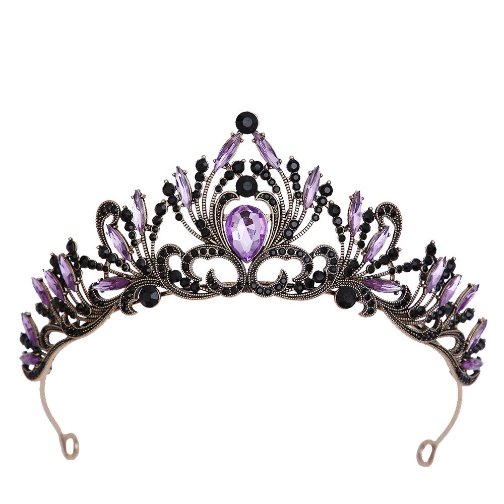 
                      
                        Baroque Crystal Tiara Crown Hair Jewelry Accessories
                      
                    