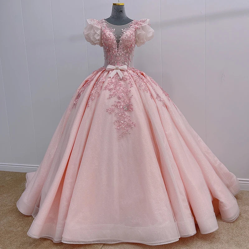 
                      
                        Romantic Quinceanera Organza Dress Ball Gown
                      
                    