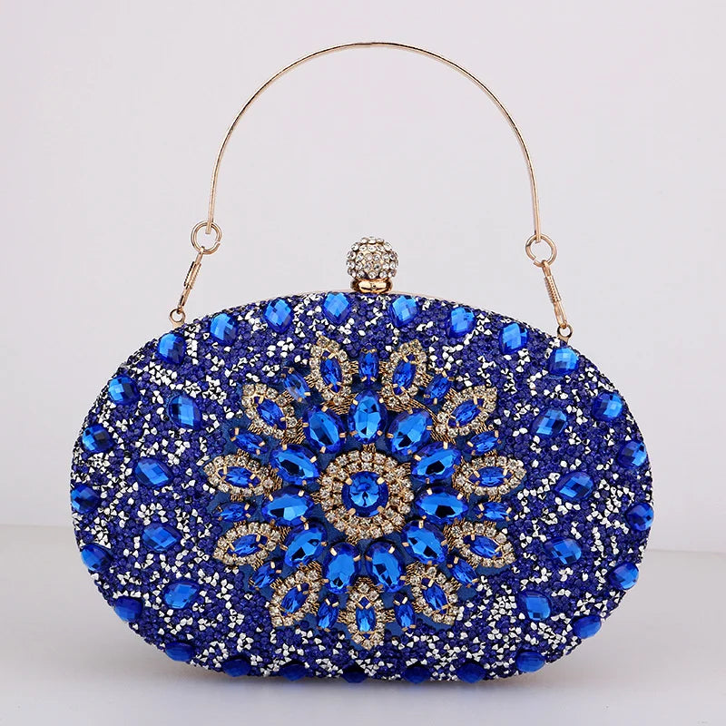
                      
                        Crystal Floral Evening Mini Clutch Purse Cosmetic Evening Purse, elevate your evening ensemble with this radiant crystal clutch, designed to hold your essentials 
                      
                    