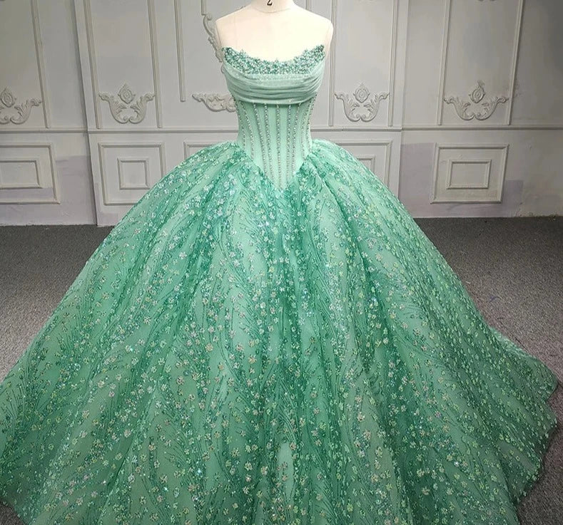 Green Quinceanera Dress