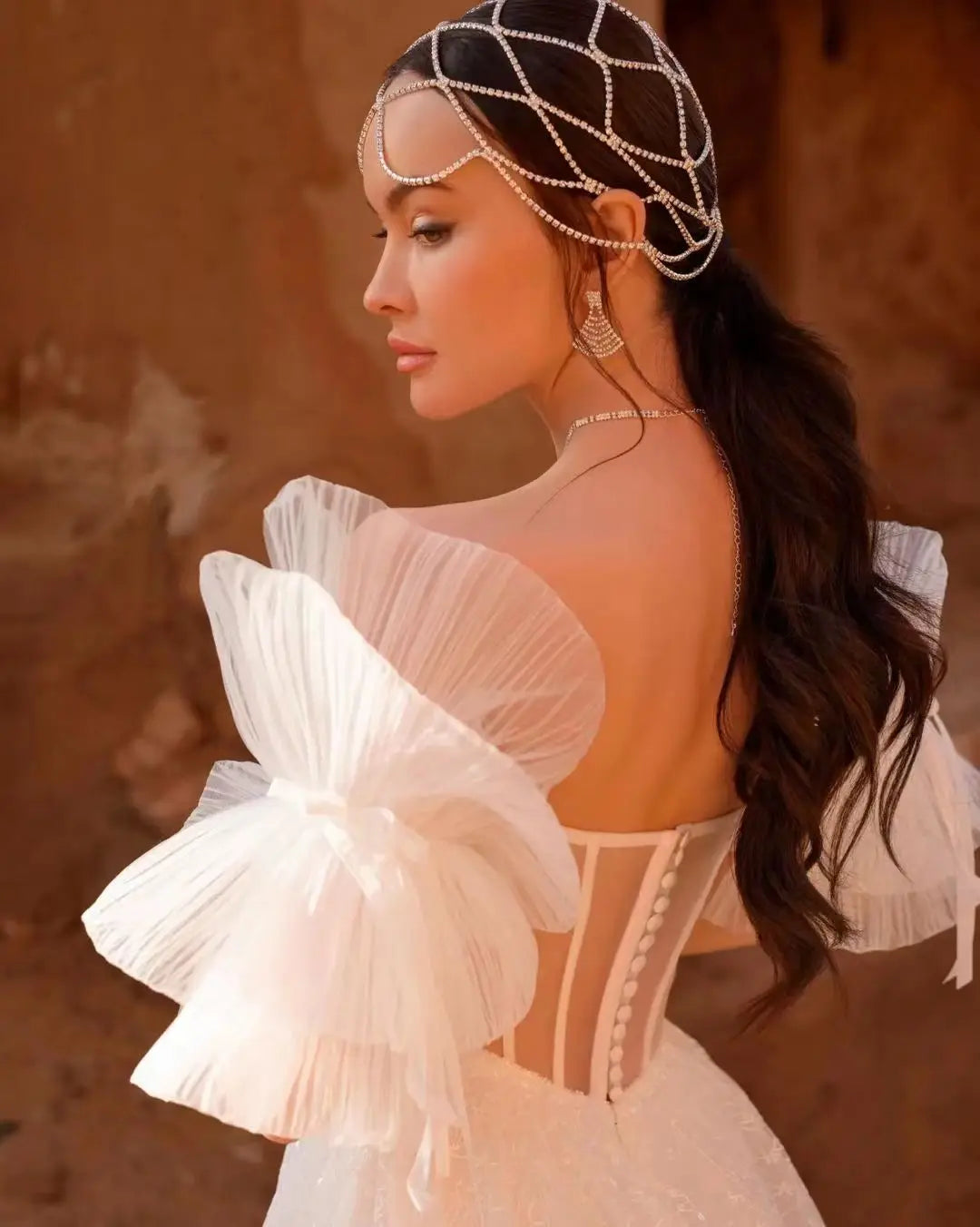 Detachable Tulle Wedding Sleeve Romantic Puff Bridal Arm Accessory