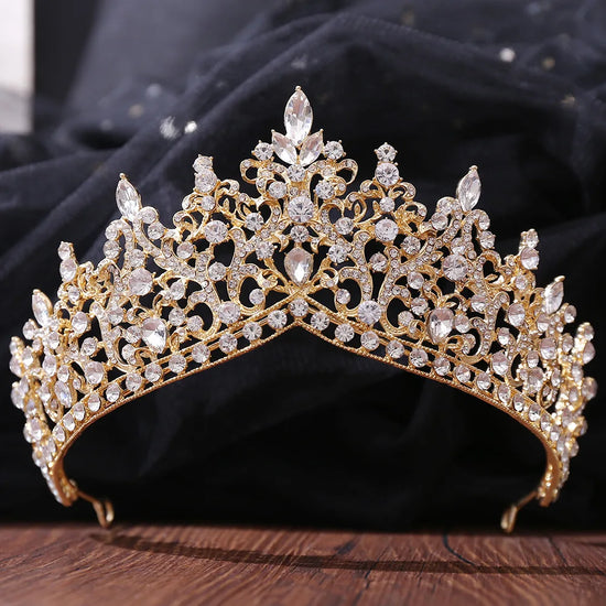 Rhinestone Tiara Crowns  Party Crystal Hair Accessories