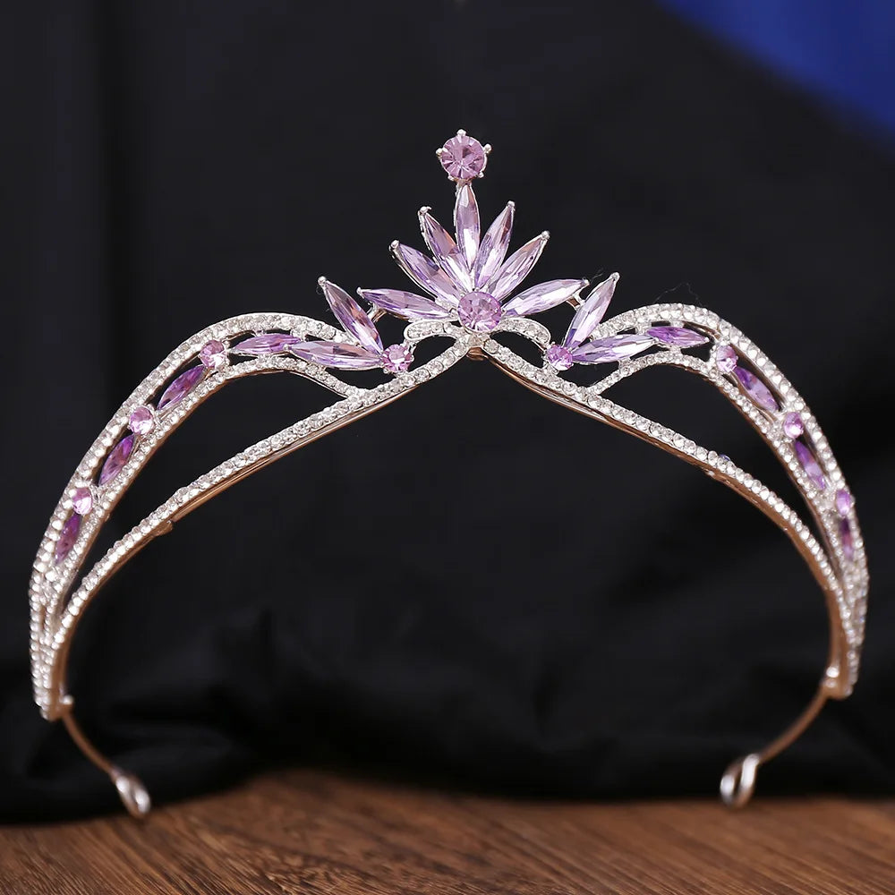 
                      
                        Cute Crystal Crown Tiara For Women Princess  Party Prom Hair Accessories
                      
                    