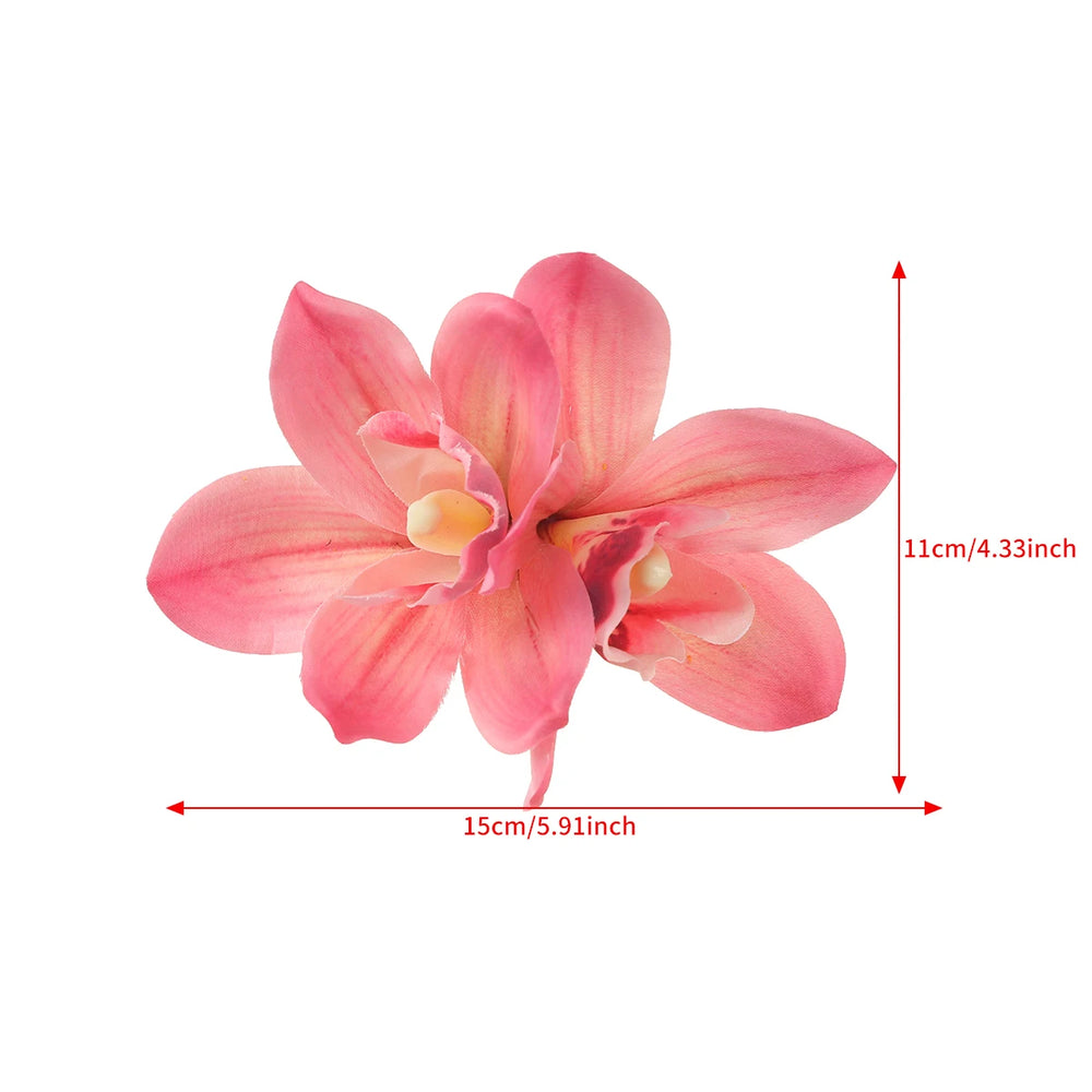 
                      
                        Orchid Flower Hair Clip Bohemian Small Hairpin Bridal Barrette Beach Wedding Accessories
                      
                    