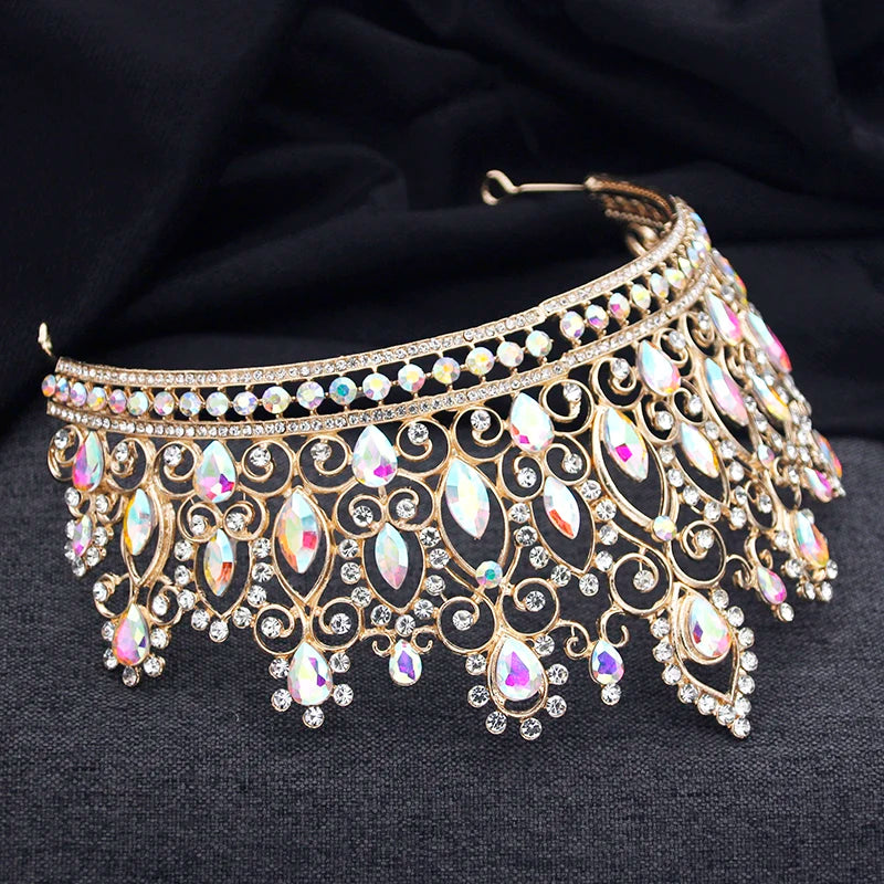 
                      
                        Colorful Royal Queen Wedding Crowns Tiaras for Party Pageant Bridal Wedding Accessories
                      
                    