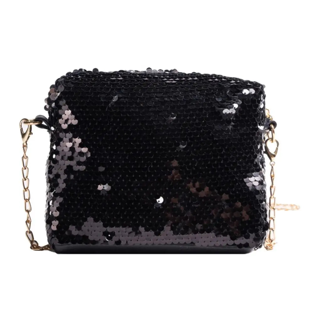 
                      
                        Bling Sequin Chain Shoulder Bag Fashion Simple Crossbody Small Square Bag
                      
                    