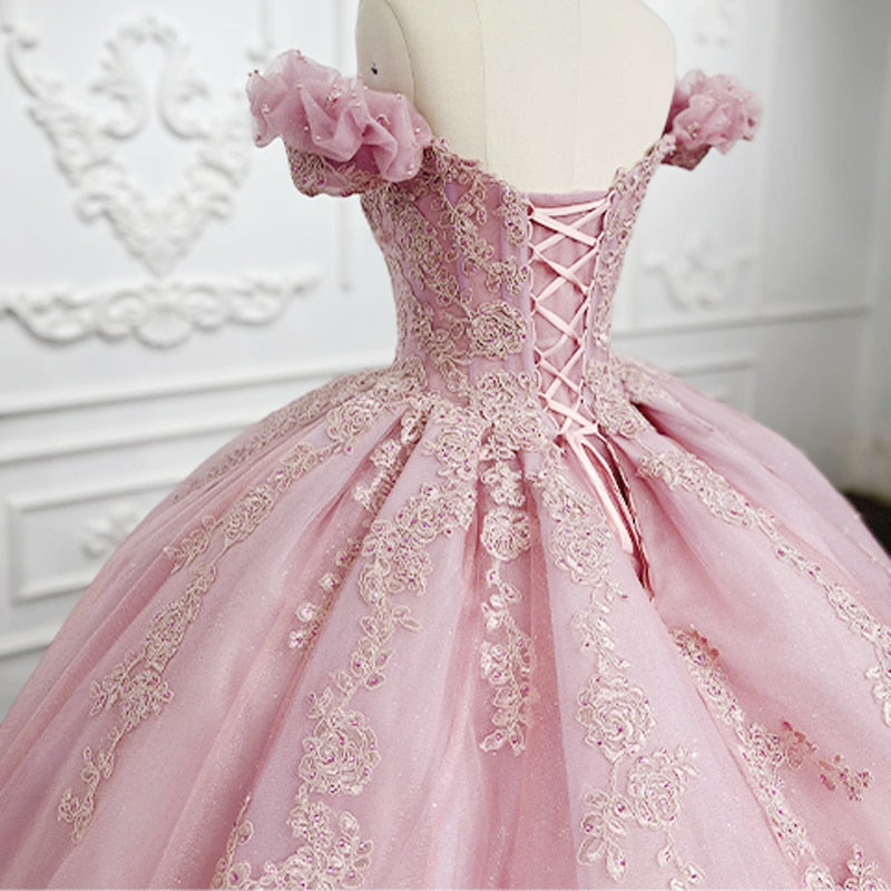 
                      
                        Exquisite Pink Ball Gown Dress
                      
                    