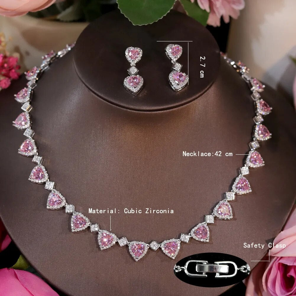 Buy Zaveri Pearls Pink Grey Crystal Jewellery Set-ZPFK15900 Online At Best  Price @ Tata CLiQ