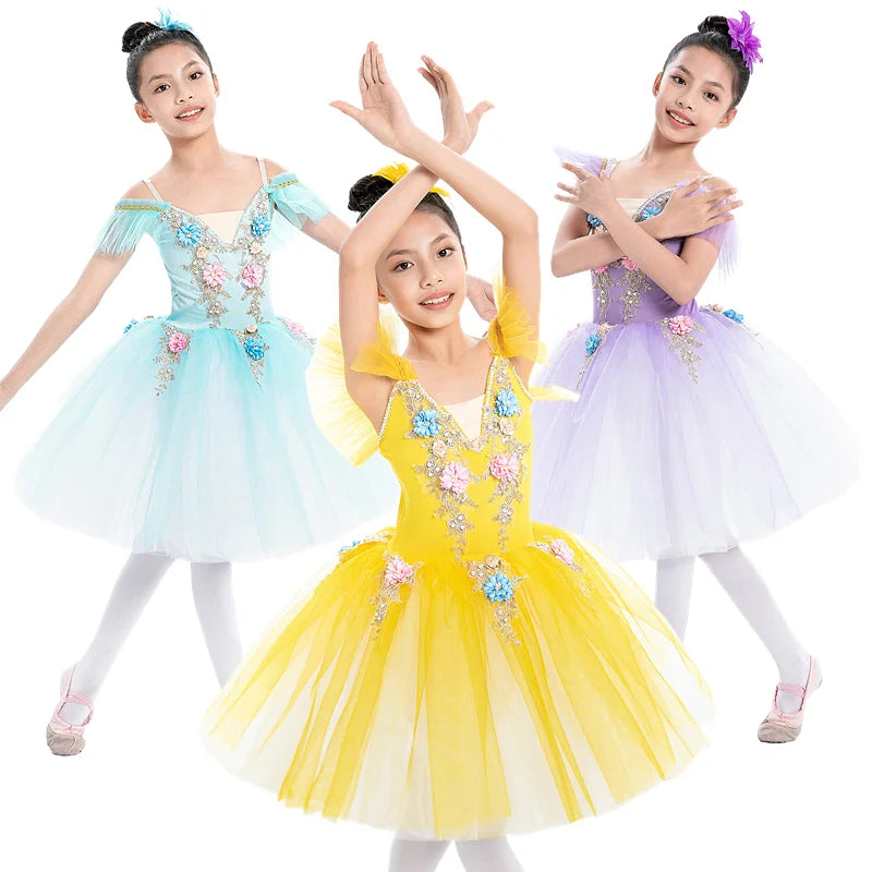 Children's Ballet Skirt Girls' Stage Performer Dance Skirt