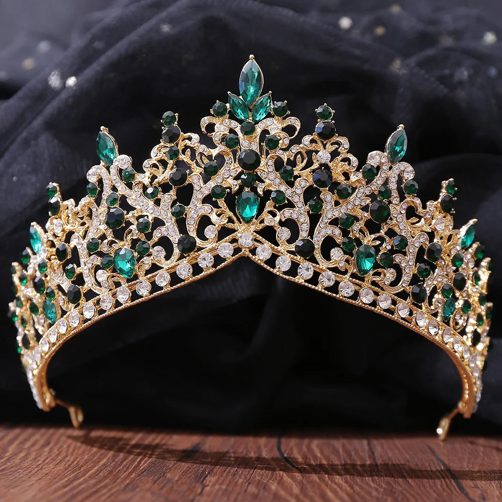 Rhinestone Tiara Crowns  Party Crystal Hair Accessories