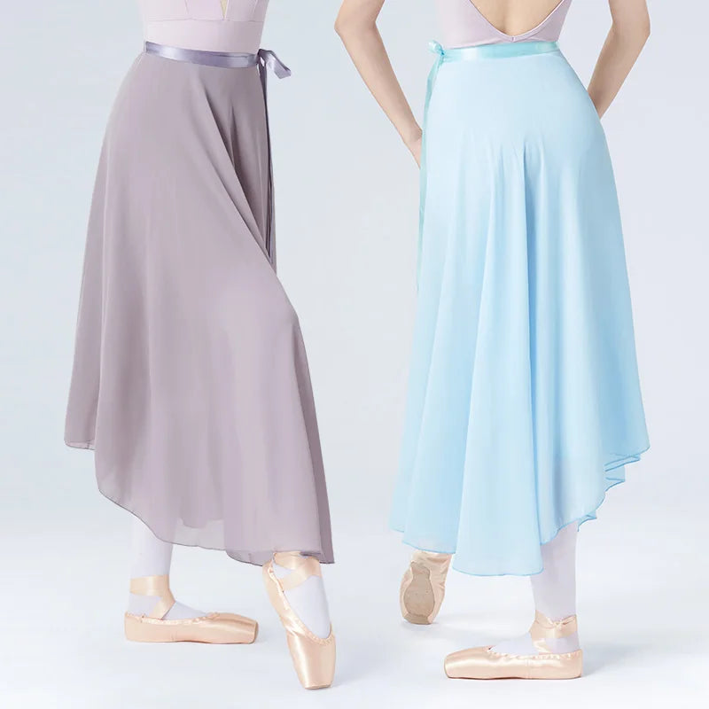 
                      
                        Dance Skirt Women Long Chiffon Ballet Ballroom Waist Tie Skirt
                      
                    