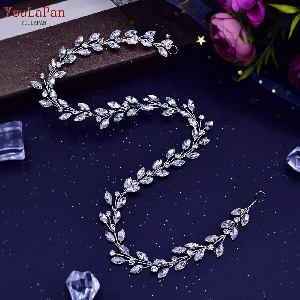 
                      
                        Crystal Rhinestone Wedding Forehead Headband Water Drop Bridal Tiara
                      
                    