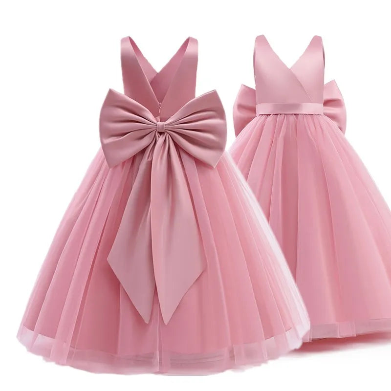 Girls Princess Party Dress Elegant Wedding Pageant Flower Girl Gown