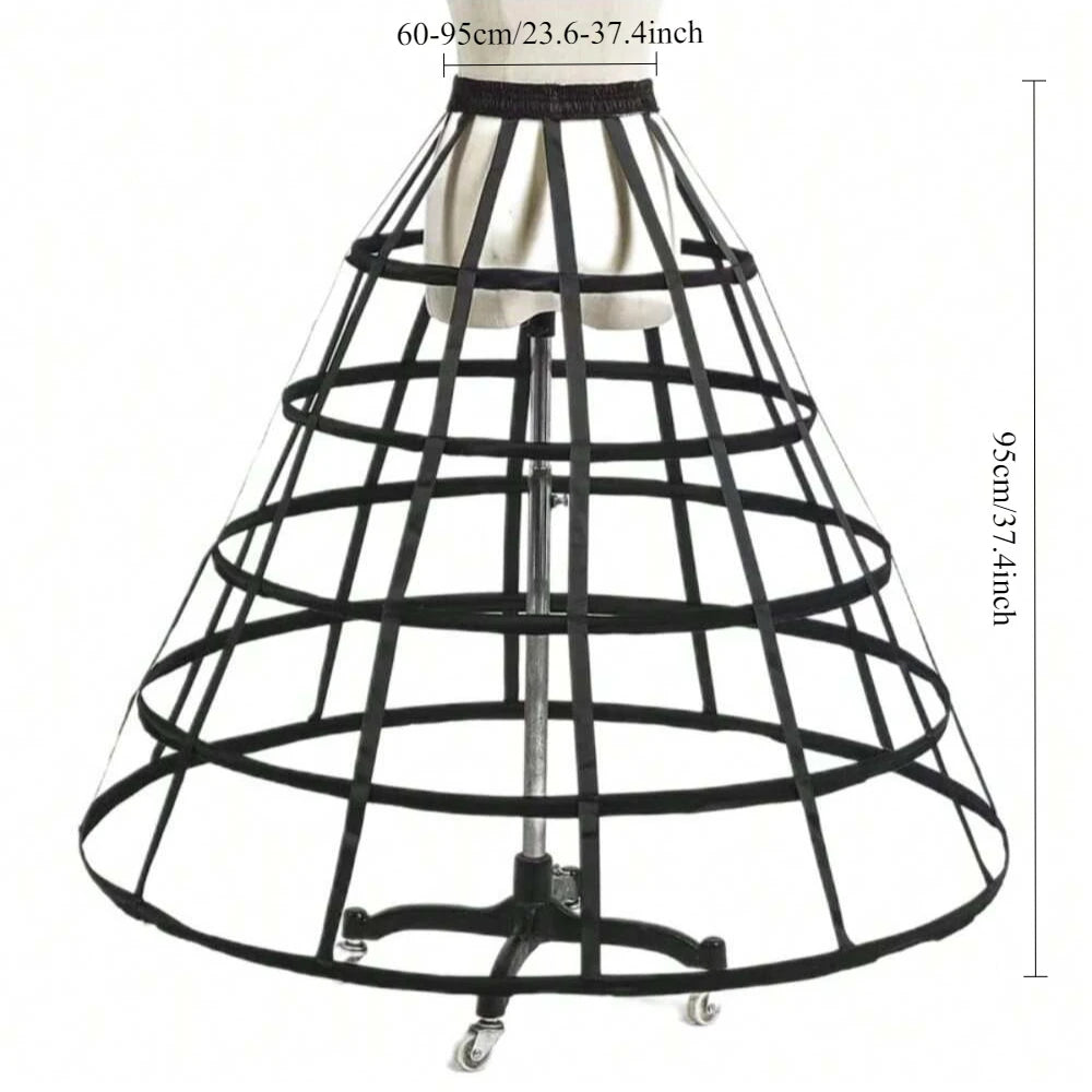 
                      
                        Girls 3 Hoop Crinoline Cage Bustle Petticoat Adjustable Pannier, elevate any special occasion dress with this adjustable three-hoop crinoline petticoat
                      
                    