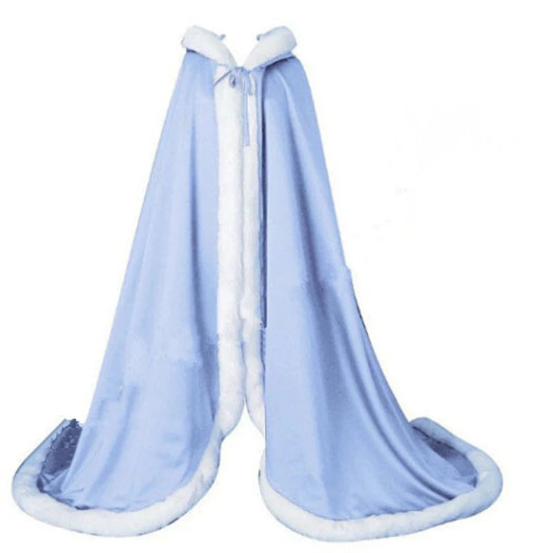 
                      
                        Winter Wedding Cape Bridal Jacket Wrap Shawl Floor Length Party Wraps Accessory
                      
                    