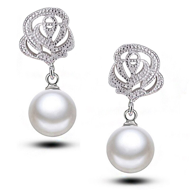 
                      
                        Fashion Imitation Pearl Drop Cubic Zirconia Wedding Earrings
                      
                    