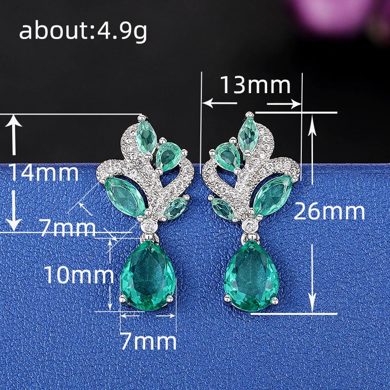 
                      
                        Cubic Zirconia Earrings for Women Unique Color Aesthetic Jewelry  Accessory
                      
                    
