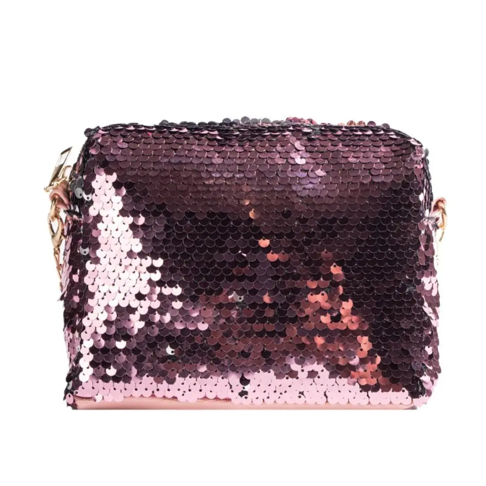 
                      
                        Bling Sequin Chain Shoulder Bag Fashion Simple Crossbody Small Square Bag
                      
                    