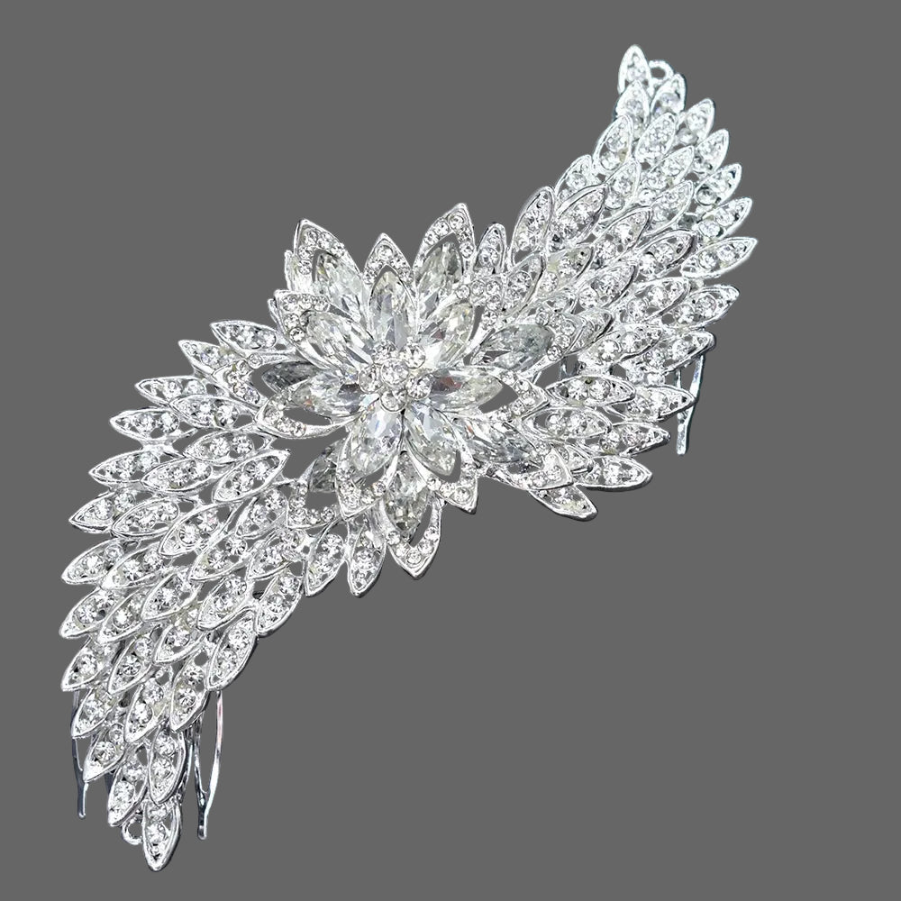 Crystal Bridal Headband Tiara Rhinestone Wedding Hair Accessory, elevate your bridal updo with our dazzling crystal hair accessory headbands