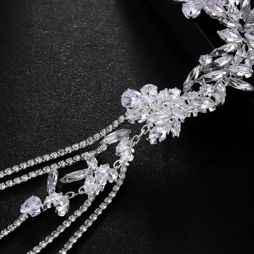 
                      
                        Ear Clip Crystal Tassel Geometric Earrings Without Piercing for Women
                      
                    