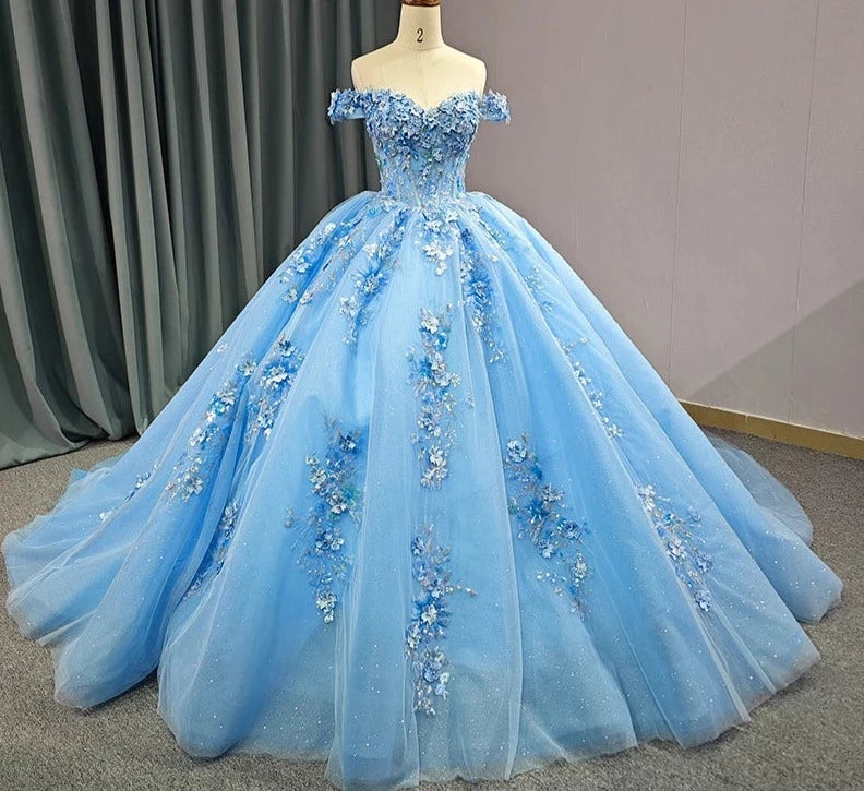 Blue Quinceañera Dress