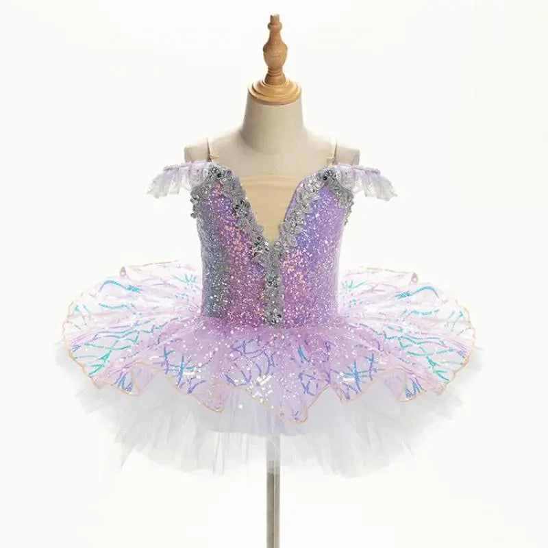 Sequin Princess Ballet Tutu Performance Dance Costume