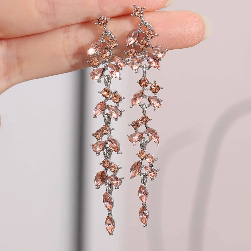 
                      
                        Crystal Long Tassel Retro Style Earrings
                      
                    