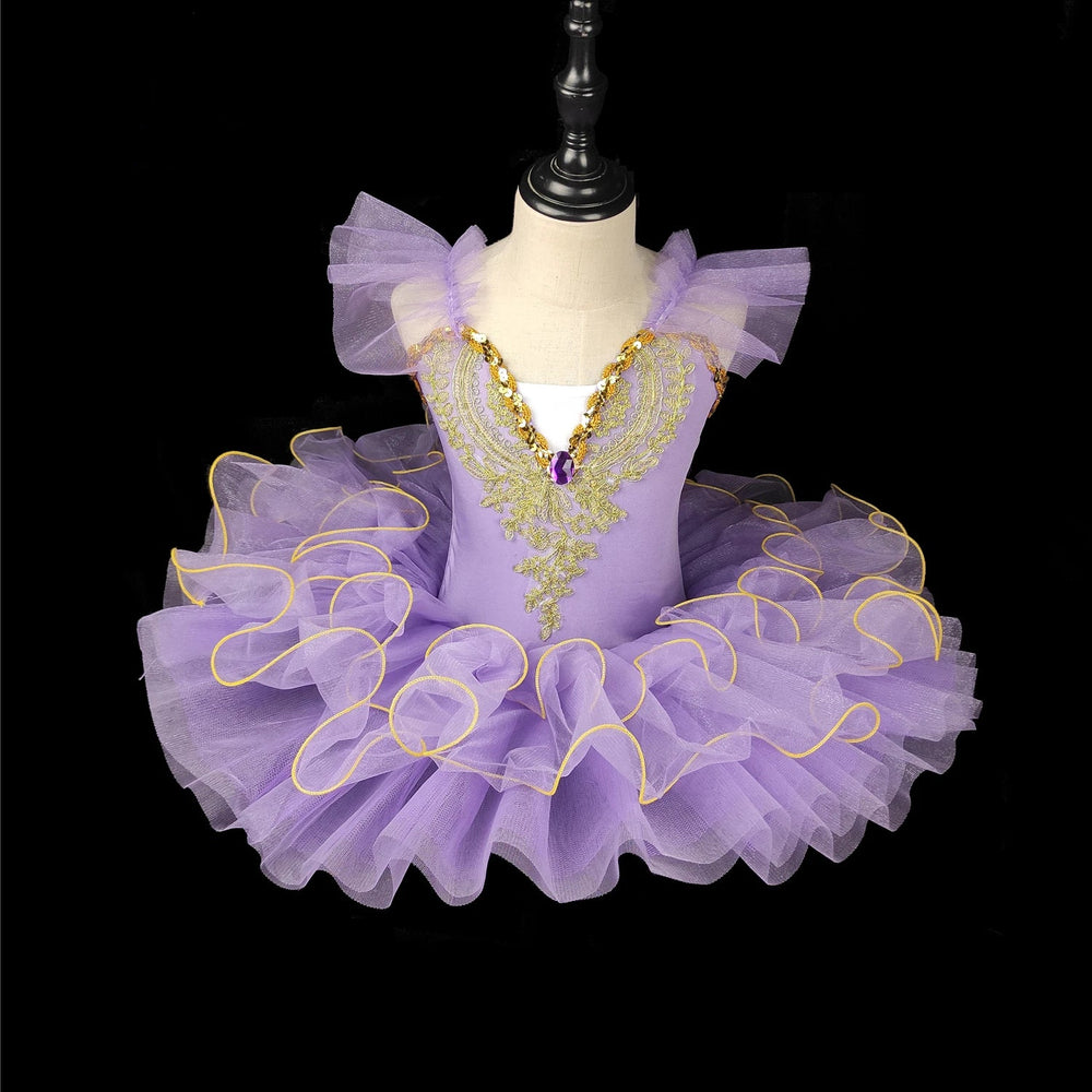 Professional Girls Ballerina Dance Pancake Tutu Ballet Costume