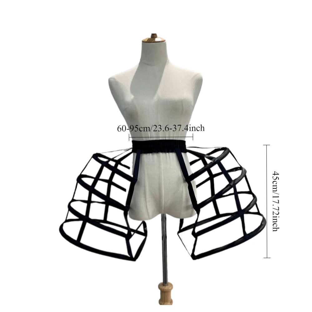 
                      
                        Girls 3 Hoop Crinoline Cage Bustle Petticoat Adjustable Pannier, elevate any special occasion dress with this adjustable three-hoop crinoline petticoat
                      
                    