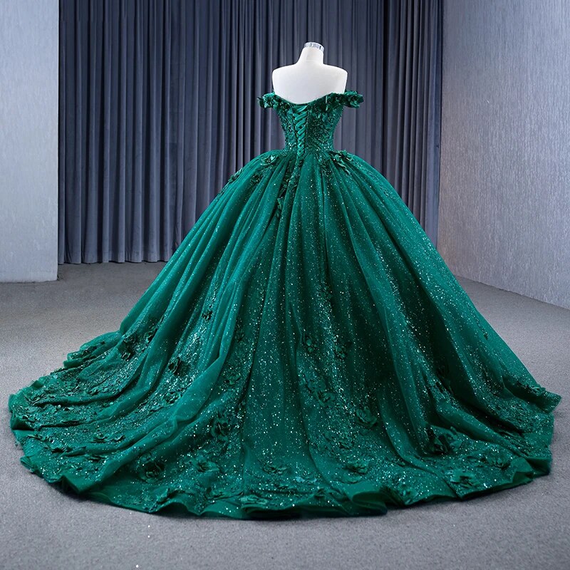 
                      
                        Green Ball Gown Quinceañera Dress
                      
                    