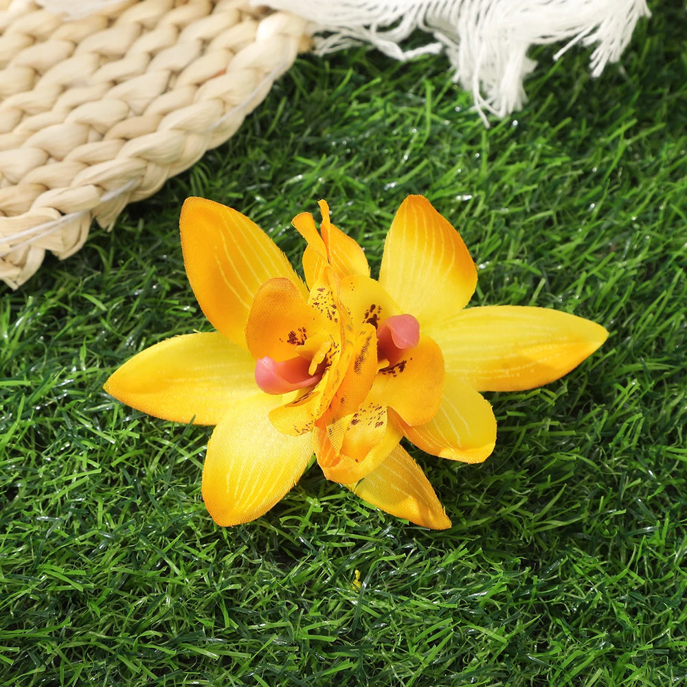
                      
                        Orchid Flower Hair Clip Bohemian Small Hairpin Bridal Barrette Beach Wedding Accessories
                      
                    
