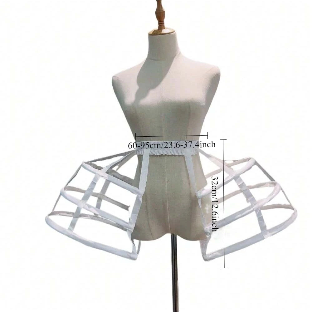 
                      
                        Girls 3 Hoop Crinoline Cage Bustle Petticoat Adjustable Pannier, elevate any special occasion dress with this adjustable three-hoop crinoline petticoat
                      
                    