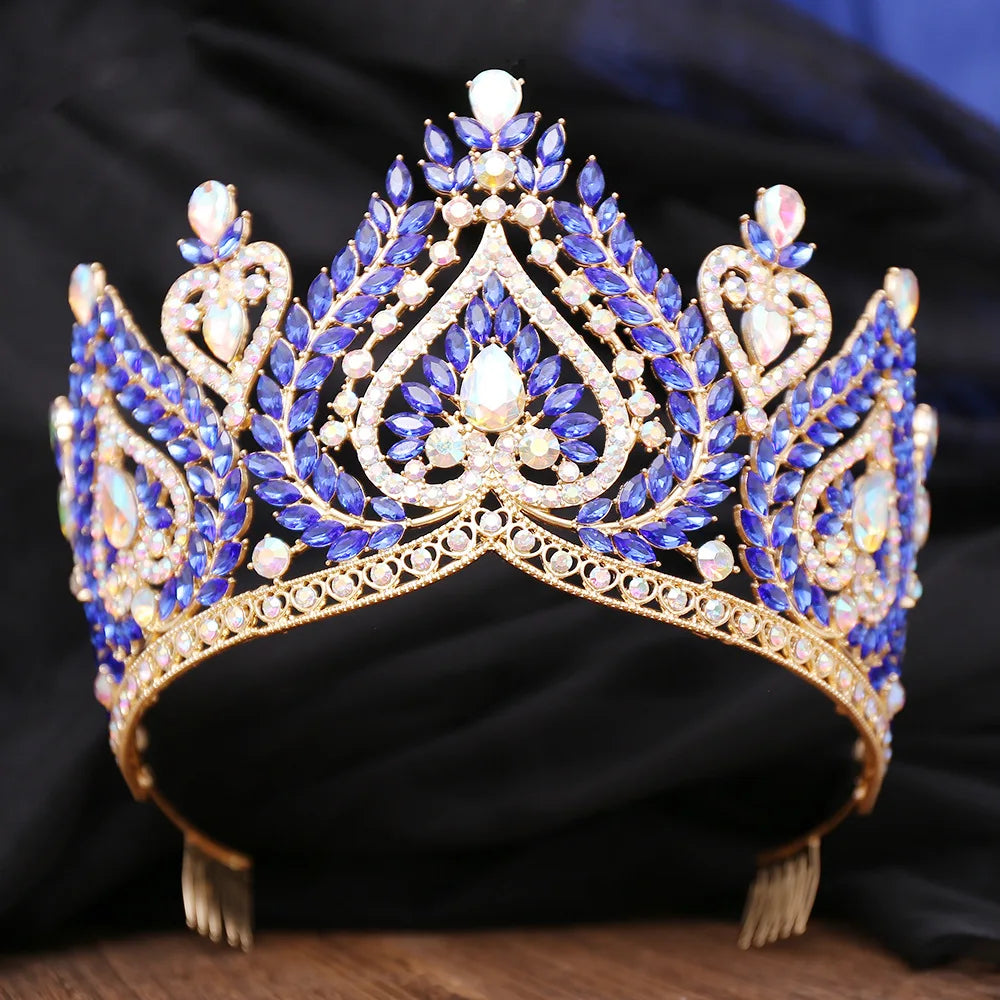 
                      
                        Crystal Heart AB Tiaras Crowns For Women Party Hair Jewelry Accessory
                      
                    