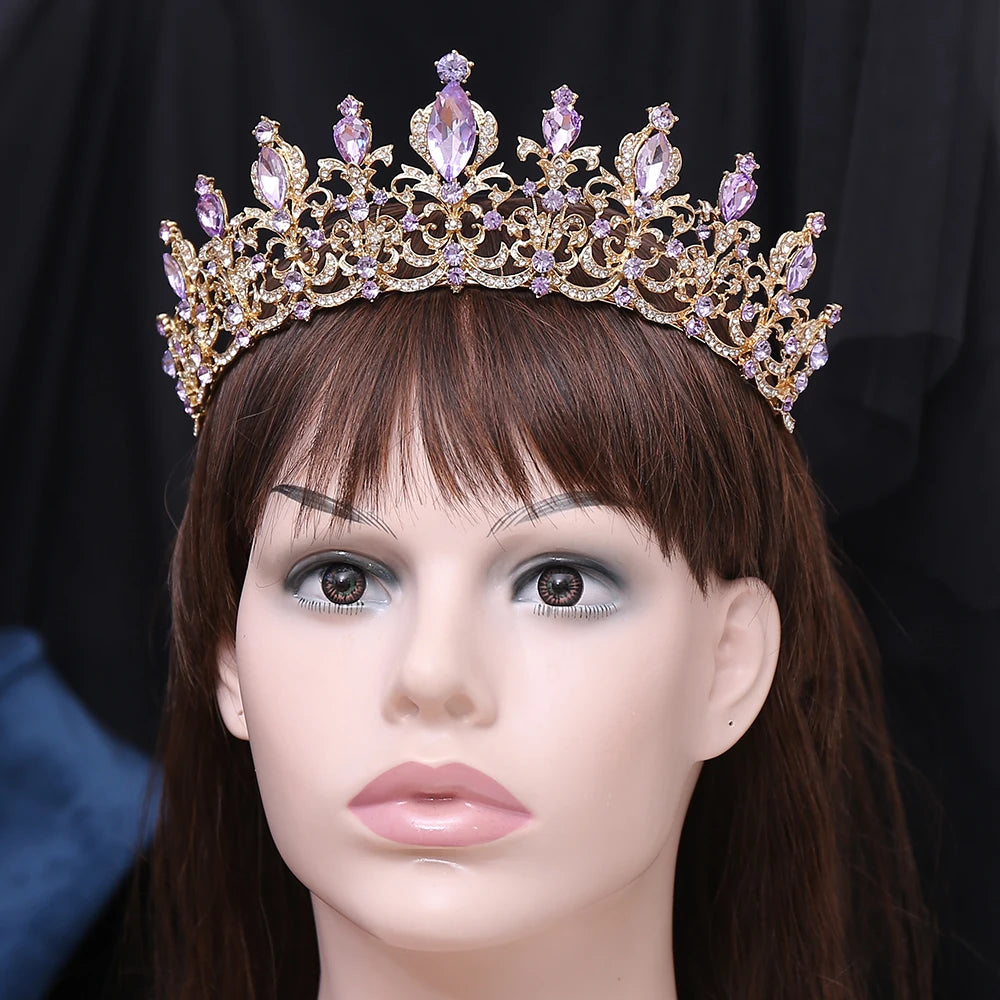 
                      
                        Crystal Rhinestone Tiara Crown Hair Accessory for Women
                      
                    