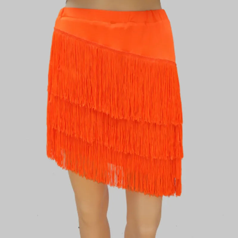 
                      
                        Women Latin Dance Skirt Tassels Fringes Competition Performance Costume
                      
                    