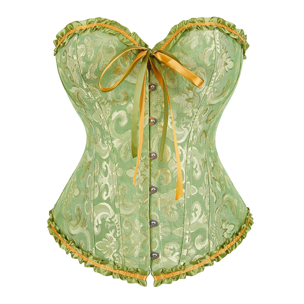 
                      
                        Over Bust Corset Basques Floral Lace Top Bustier
                      
                    