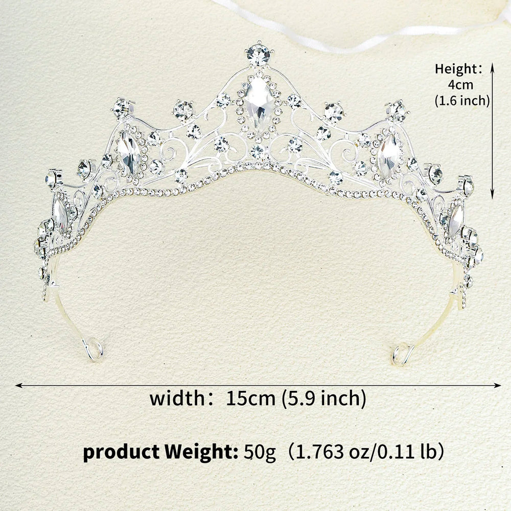 
                      
                        Rhinestone Hair Crown for Women Festive Party Hair Accessory Tiara
                      
                    