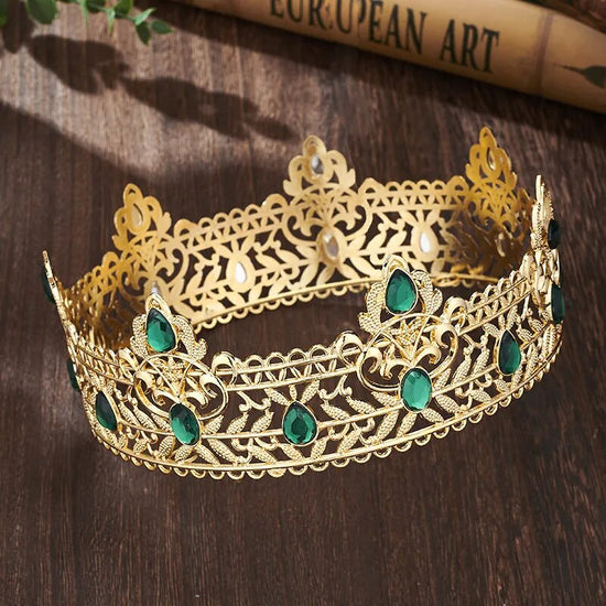 Full Round Circle Royal King Crowns Party Accessory