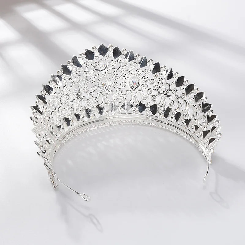 
                      
                        Crystal Zircon Beauty Pageant Tiara Crown Accessory
                      
                    