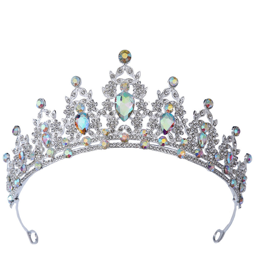 
                      
                        Baroque Crystal Tiara Crown Wedding Pageant Hair Accessories
                      
                    