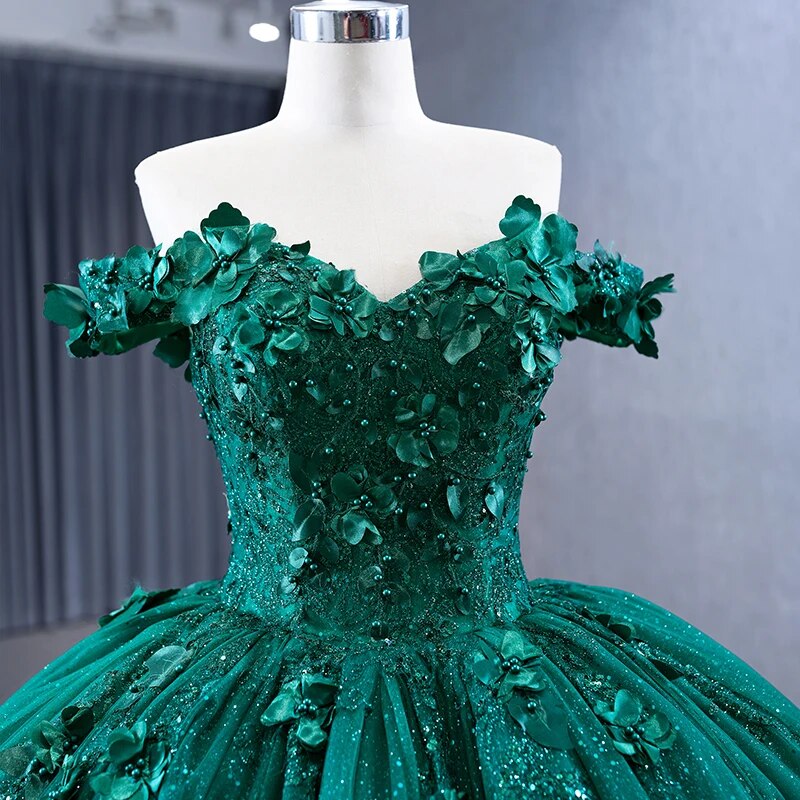 Green Ball Gown Quinceañera Dress